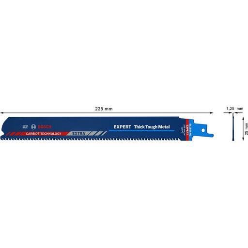 Bosch 2.608.900.368 225mm EXPERT Thick Tough Metal S 1155 EHM Reciprocating Saw Blade – image 4