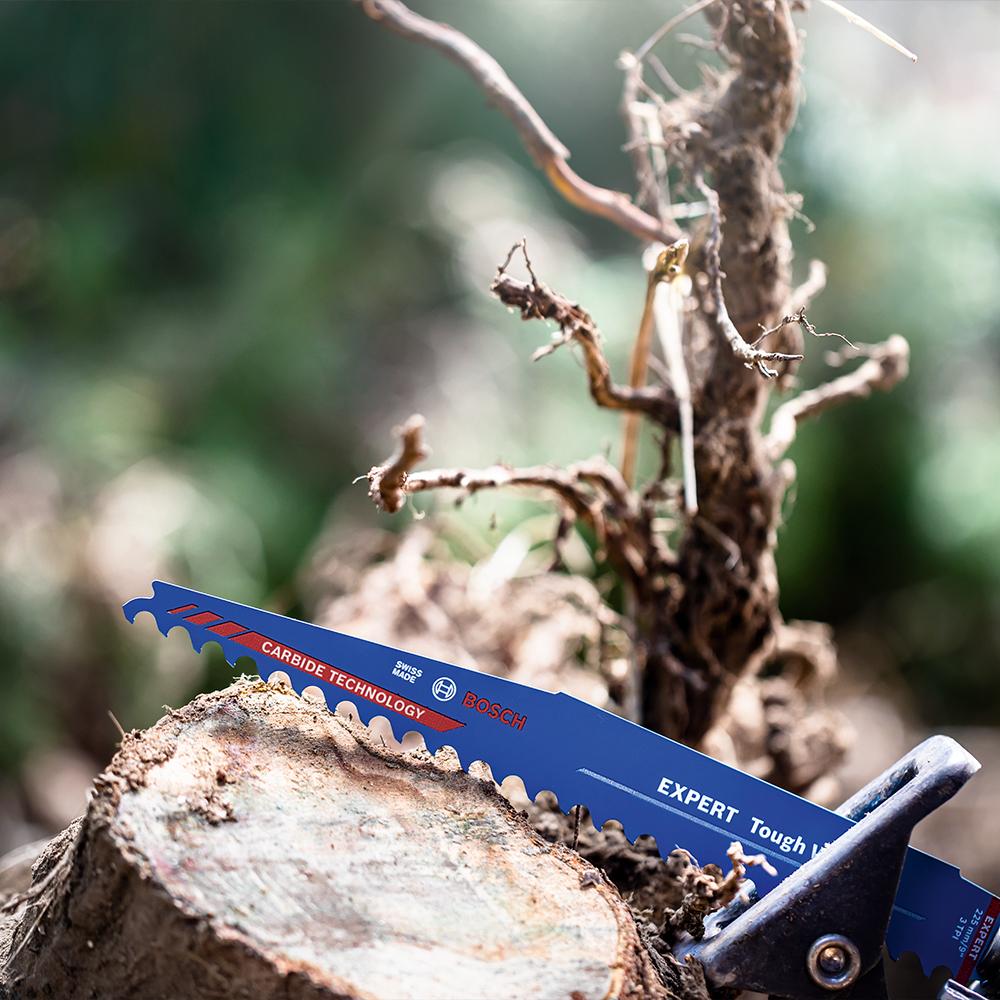Bosch RBE-1ER S1142KHM (2.608.900.403) 225mm (9") 3TPI EXPERT Thick Tough Wood to Suit Reciprocating Saw Blade – image 2