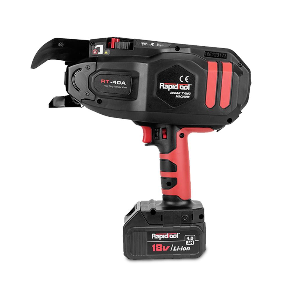 RAPIDTOOL TWG-150A 18V 4.0Ah Li-ion Cordless Brushless Rebar Tying Machine Combo Kit with 150-Pack Galvanised Steel Tie Wire – image 3