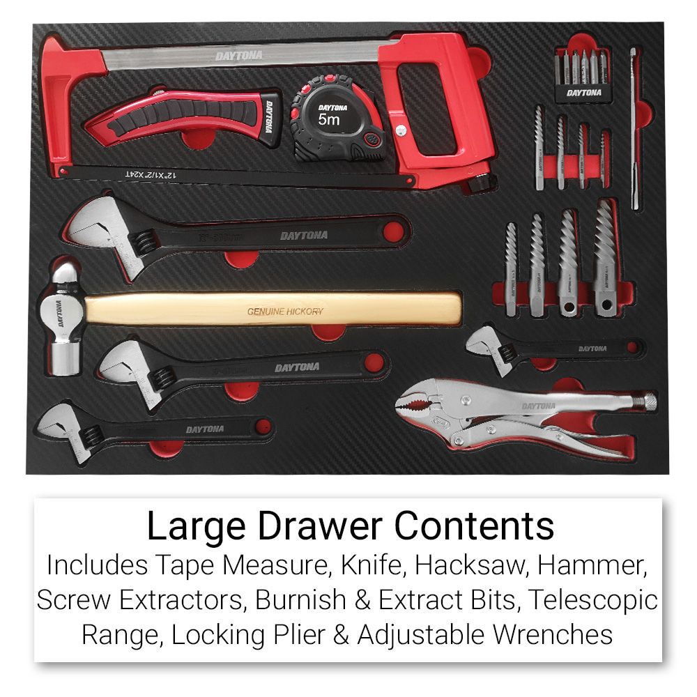 Daytona D450PSB 450pce Metric/SAE Tool Kit In 10 Drawer Tool Box – image 5