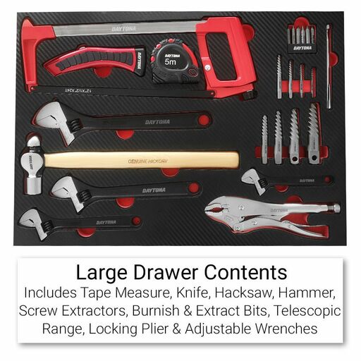 Daytona D450PSB 450pce Metric/SAE Tool Kit In 10 Drawer Tool Box – image 5
