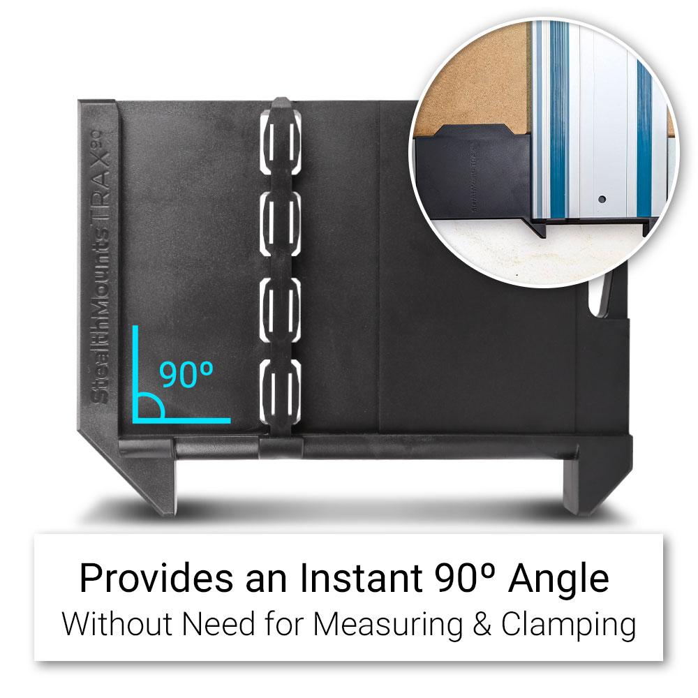 StealthMounts TSSSMK1 TRAX90 Right Angle Track Saw Square Guide to