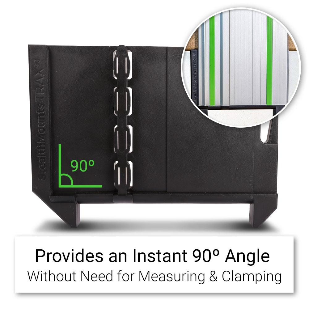 StealthMounts TSS-S-FT-1 TRAX90 Right Angle Track Saw Square Guide to suit Festool Track Saw Guide Rails – image 5