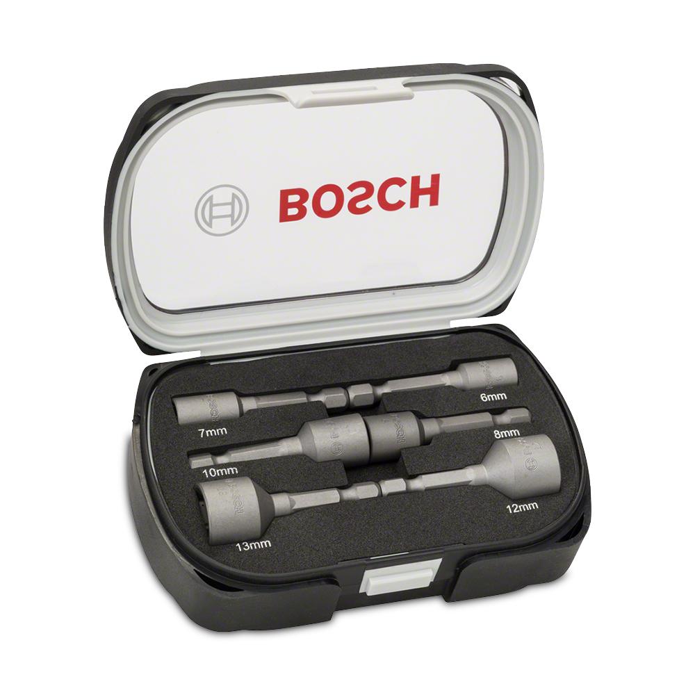 Bosch SCHRAUBERBIT-SATZ (2.608.551.079) 6pce Extra Hard Nutsetter Set to Suit Rotary Drills/Drivers, Impact Drill/Drivers & Screwdrivers – image 1