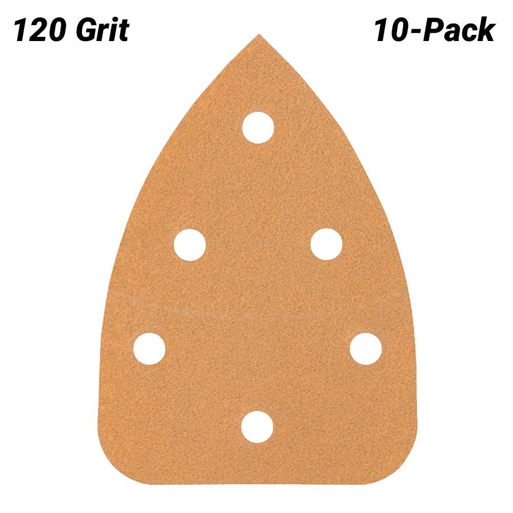 Bosch DELTA-BOGEN 6 LOCH (2.608.608.330) EXPERT 10-Pack 100mm x 140mm 120 Grit C470 Sanding Paper – image 2