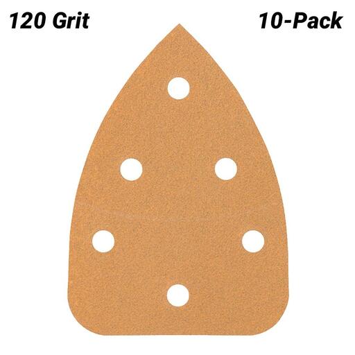 Bosch DELTA-BOGEN 6 LOCH (2.608.608.330) EXPERT 10-Pack 100mm x 140mm 120 Grit C470 Sanding Paper – image 2