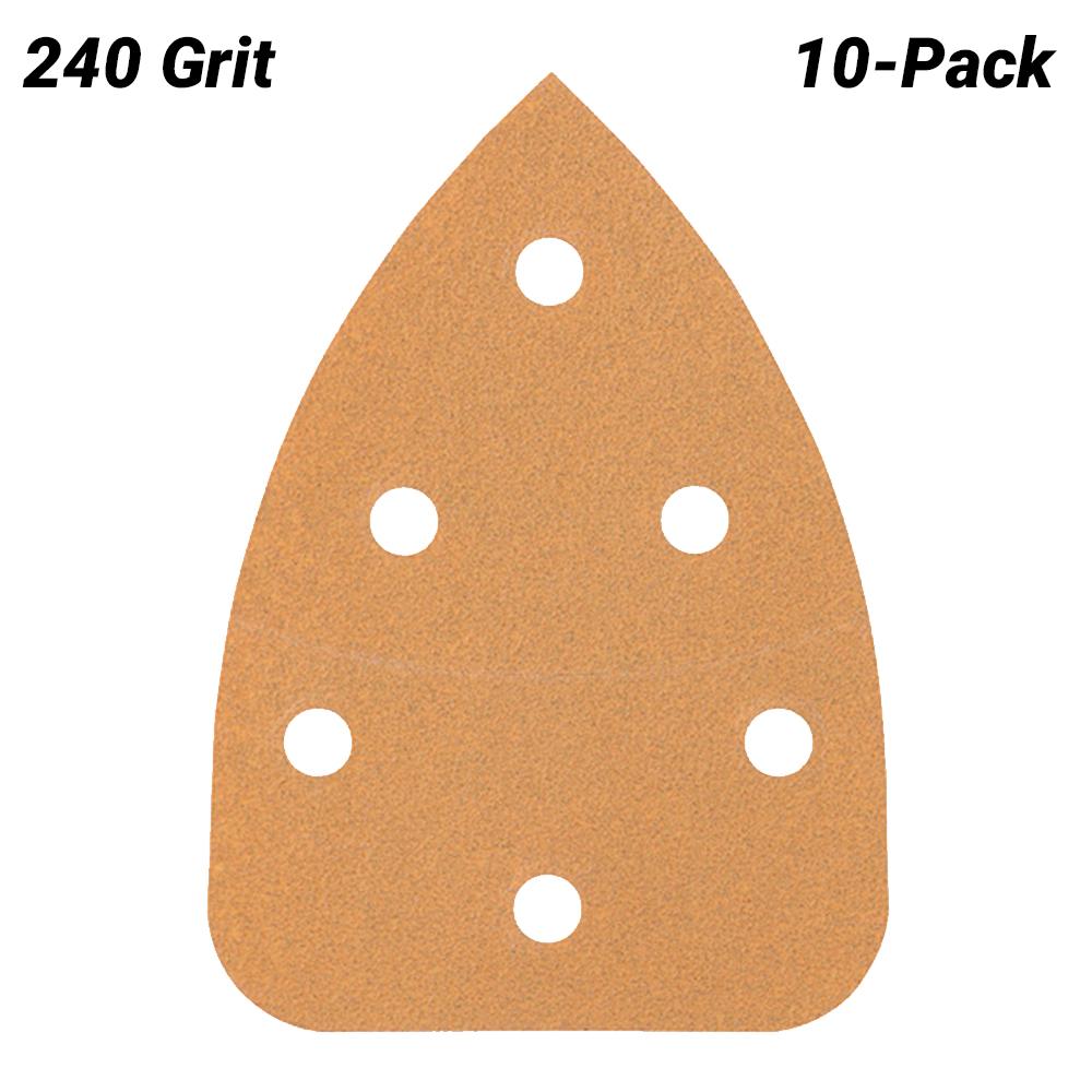 Bosch DELTA-BOGEN 6 LOCH (2.608.608.331) EXPERT 10-Pack 100mm x 140mm 240 Grit C470 Sanding Paper – image 2