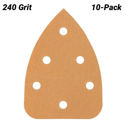 Bosch DELTA-BOGEN 6 LOCH (2.608.608.331) EXPERT 10-Pack 100mm x 140mm 240 Grit C470 Sanding Paper – image 2