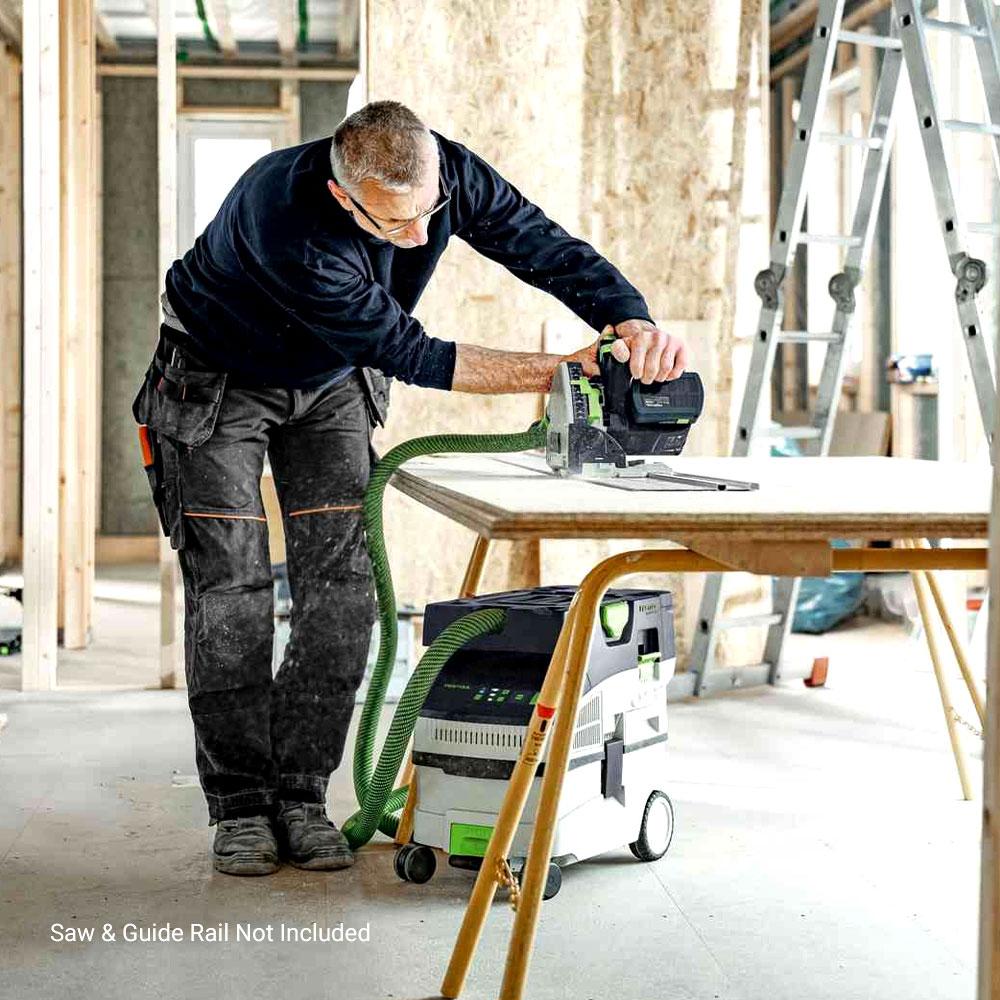 Festool CTMC MIDI I-Basic (577067) 36V (18V x 2) Li-ion Cordless Mobile M-Class Dust Extractor - Skin Only – image 8
