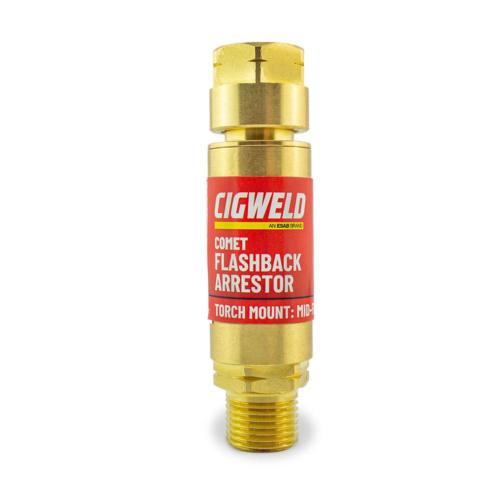 Cigweld 208520 Comet Flashback Arrestor Torch Mount Fuel Mid Flow – image 1