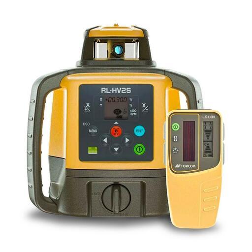 Topcon RL-HV2S (1051612-21) Dual Grade Rotating Laser with Dry Battery & LS-80X Receiver – image 3