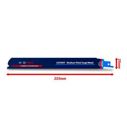 Bosch RBE-1ER S1155HHM (2.608.900.374) 225mm (9") 10TPI Expert Medium-Thick Tough Metal Blade to Suit Reciprocating Saws – image 5