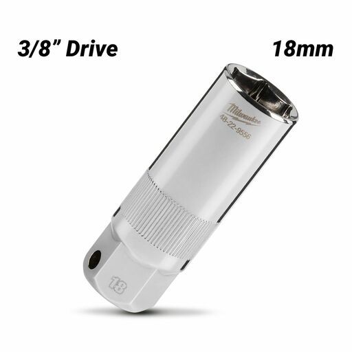 Milwaukee 48229556 3/8” Drive 18mm 6 Point Spark Plug Socket