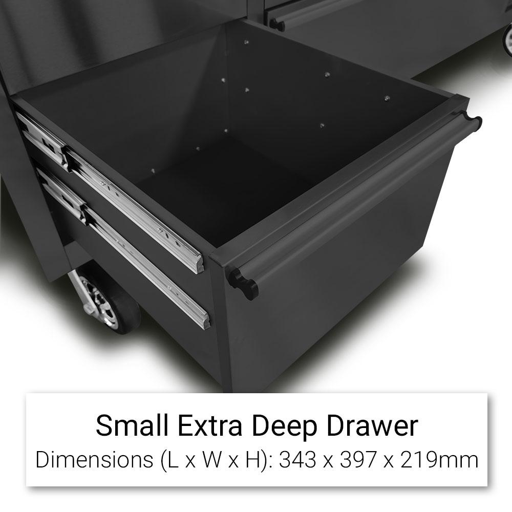 Daytona DTWBW72P 1828mm (72") Black Series 15 Drawer Trolley Work Bench with Peg Board – image 11