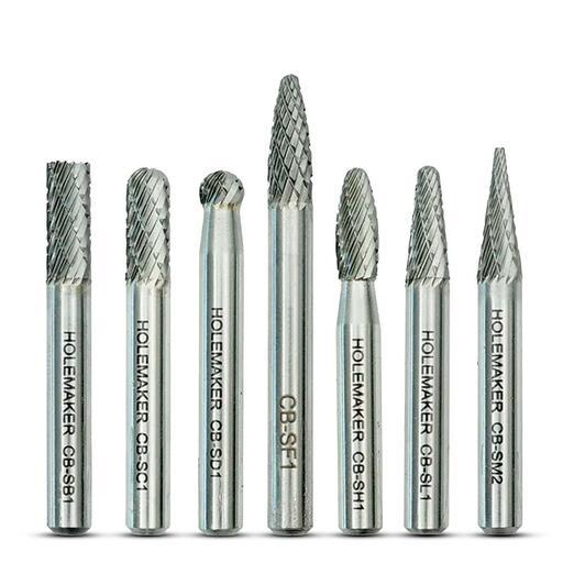 Holemaker CB-SET-08 7pce 1/4” Carbide Burr Set – image 2