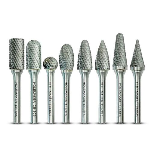 Holemaker CB-SET-13 8pce 1/2” Carbide Burr Set – image 2