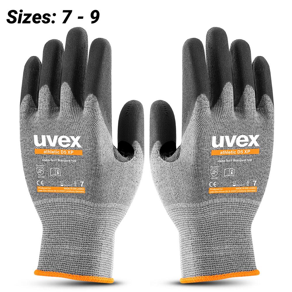 Uvex D5 XP Anti-cut Gloves Grey