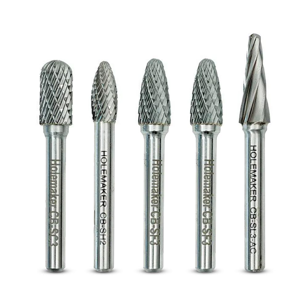 Holemaker CBSET18 5pce 3/8" & 5/16" Carbide Burr Set