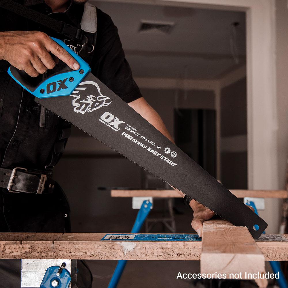 OX Tools OXP133855 550mm 8/13TPI Ox Pro Easy Start Handsaw