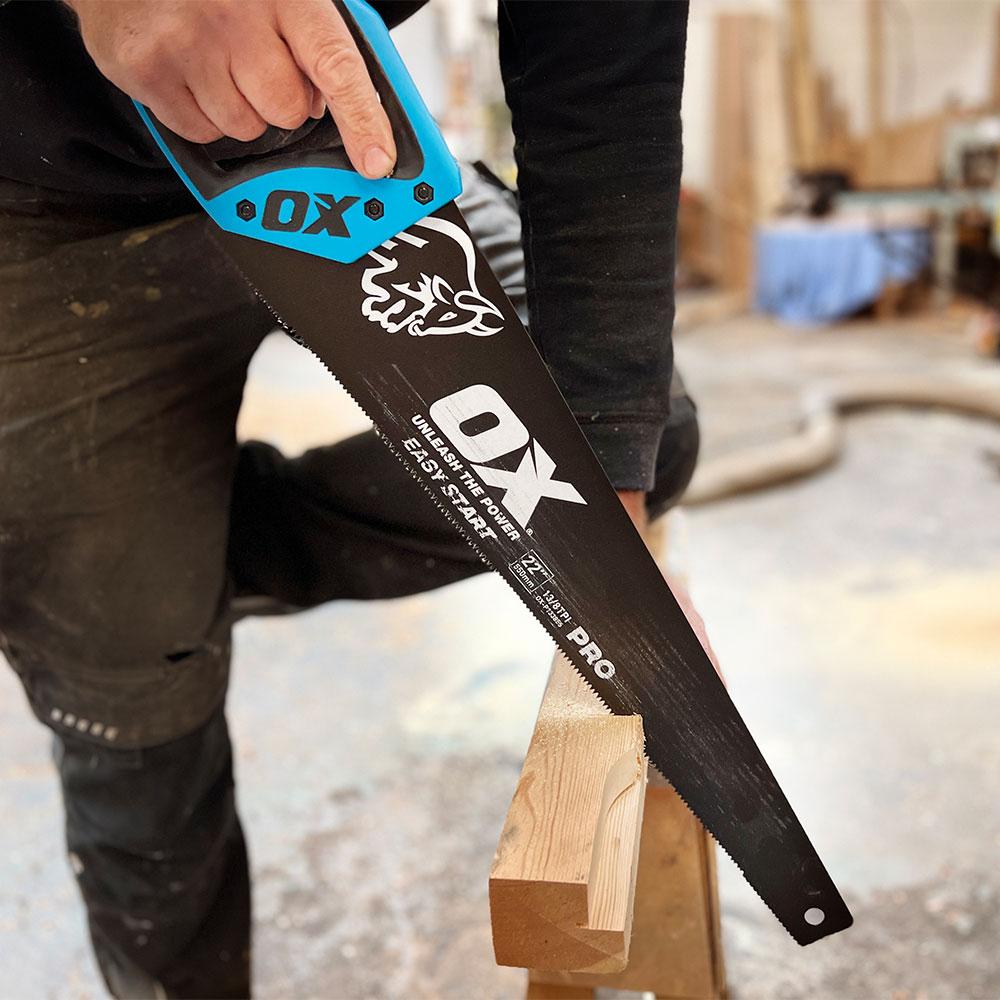 OX Tools OXP133855 550mm 8/13TPI Ox Pro Easy Start Handsaw