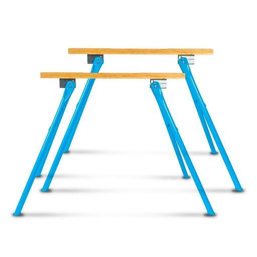 OX Tools OX-P335690 2-Pack 900mm 200kg Bamboo Benchtop Saw Horse Work Bench – image 2