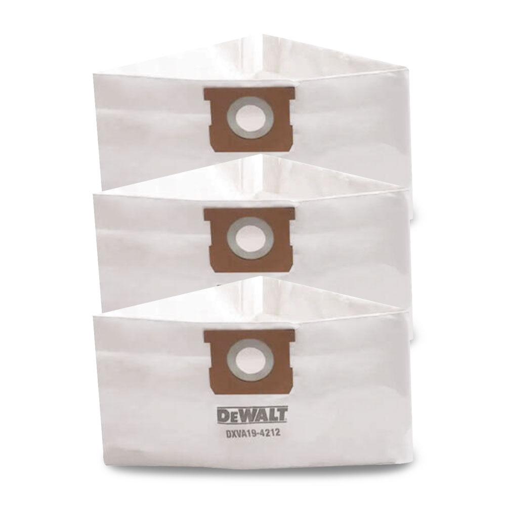 DeWalt DXVA194212 3Pack Wet & Dry Vacuum Dust Bag To Suit 4561L Wet & Dry Vacuums