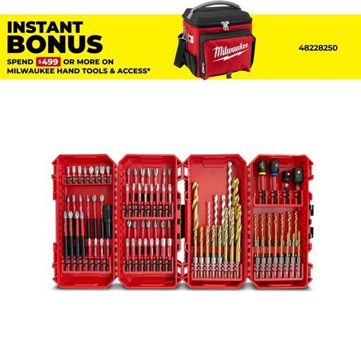 Milwaukee 48325105 86pce SHOCKWAVE Comprehensive Drill and Driver Bit Set