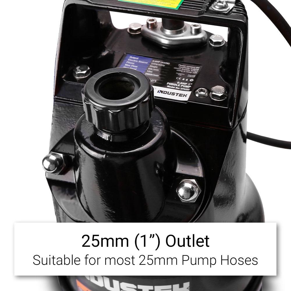 Industek SPK450 0.6HP 25mm (1") Submersible Puddle Pump