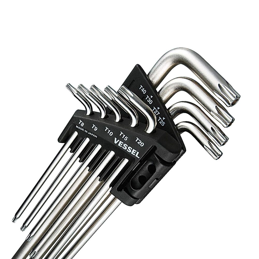 Vessel 8509TXHE 9pce Long Tamper-Proof Torx Wrench Set - MADE IN JAPAN – image 3