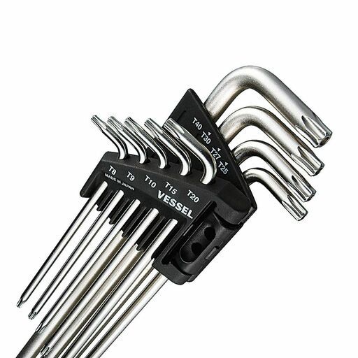 Vessel 8509TXHE 9pce Long Tamper-Proof Torx Wrench Set - MADE IN JAPAN – image 3