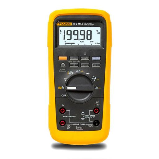 Fluke FLK-87VMAX-PVLEAD1 (5337412) 87V MAX True-RMS Digital Multimeter and Test Leads