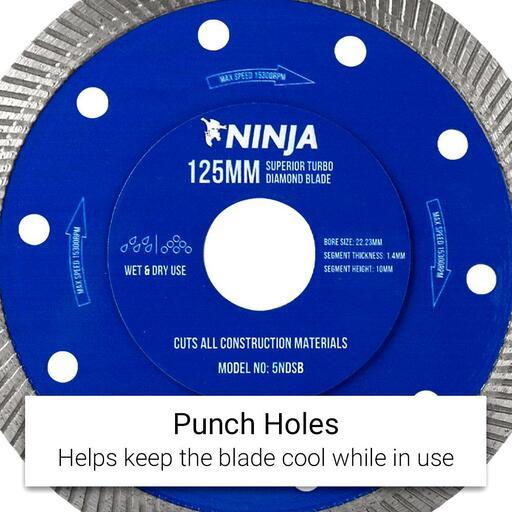 Ninja 5NDSB 125mm (5") Superior Turbo Diamond Blade – image 3