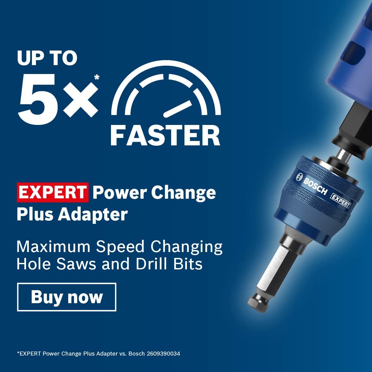 Bosch 2.608.900.527 EXPERT Power Change Plus Hole Saw System 11mm Adapter & TCT-Drill 7.15 x 105mm Bit – image 5