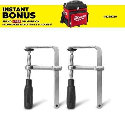 Milwaukee 48080573 2-Pack Guild Rail Clamps to suit M18FPS55 Track Saw