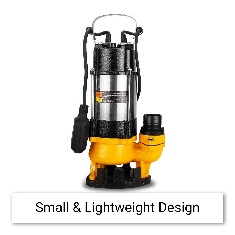 Industek SVQ450F + ILFH20 450W 5cm (2") Dirty Water Submersible Pump + 20m x 50mm (2") Lay Flat Hose with Fittings – image 3