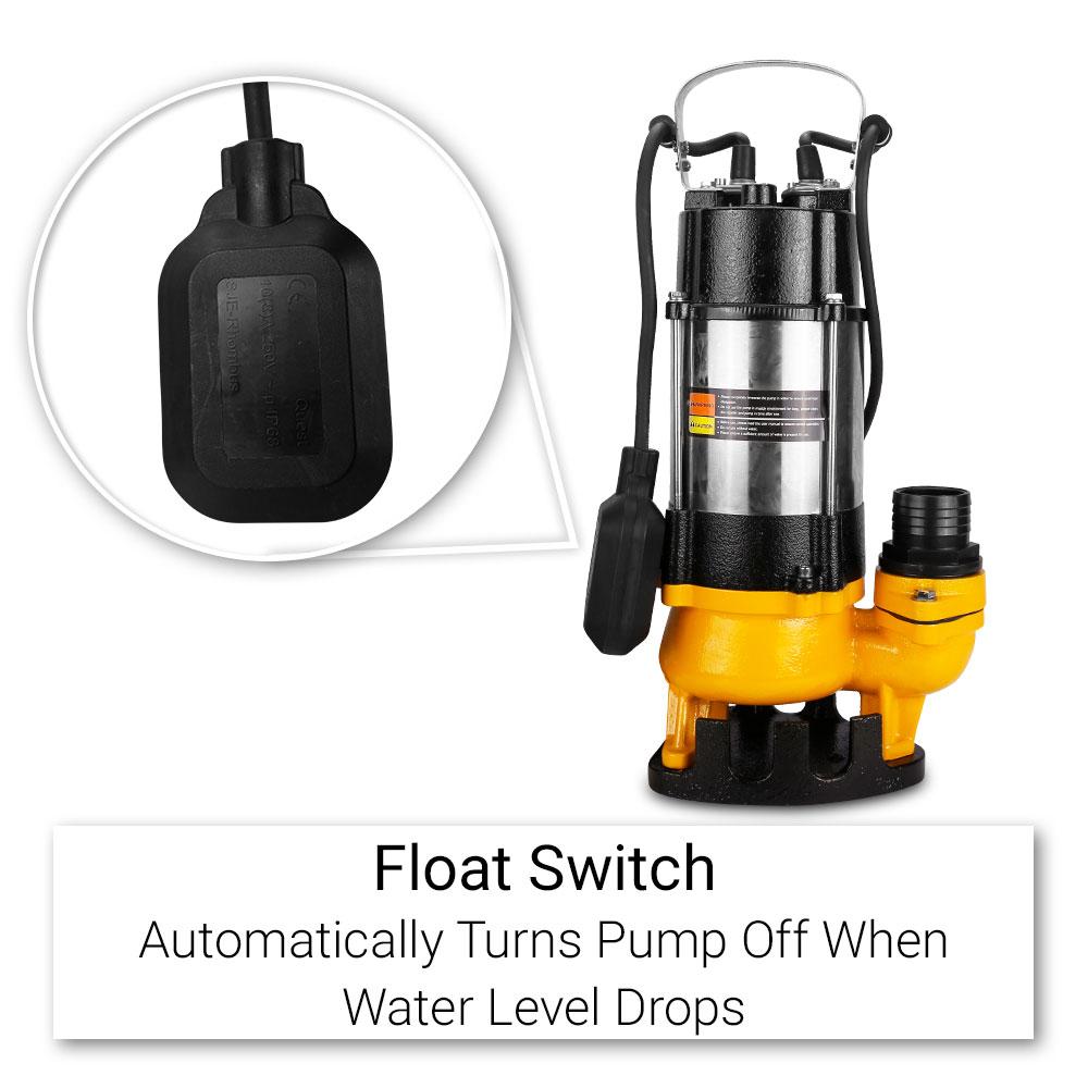 Industek SVQ450F + ILFH20 450W 5cm (2") Dirty Water Submersible Pump + 20m x 50mm (2") Lay Flat Hose with Fittings – image 6
