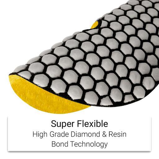 Ninja NDDP100 125mm (5") 100 Grit Wet & Dry Diamond Honeycomb Resin Polishing Pad – image 4