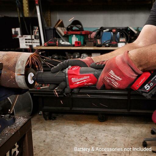 Milwaukee M18FDGROVPDB0 18V Li-ion Cordless Fuel ONE-KEY 1/4" Braking Die Grinder with Deadman Paddle Switch - Skin Only – image 11