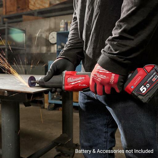 Milwaukee M18FDGROVPDB0 18V Li-ion Cordless Fuel ONE-KEY 1/4" Braking Die Grinder with Deadman Paddle Switch - Skin Only – image 7
