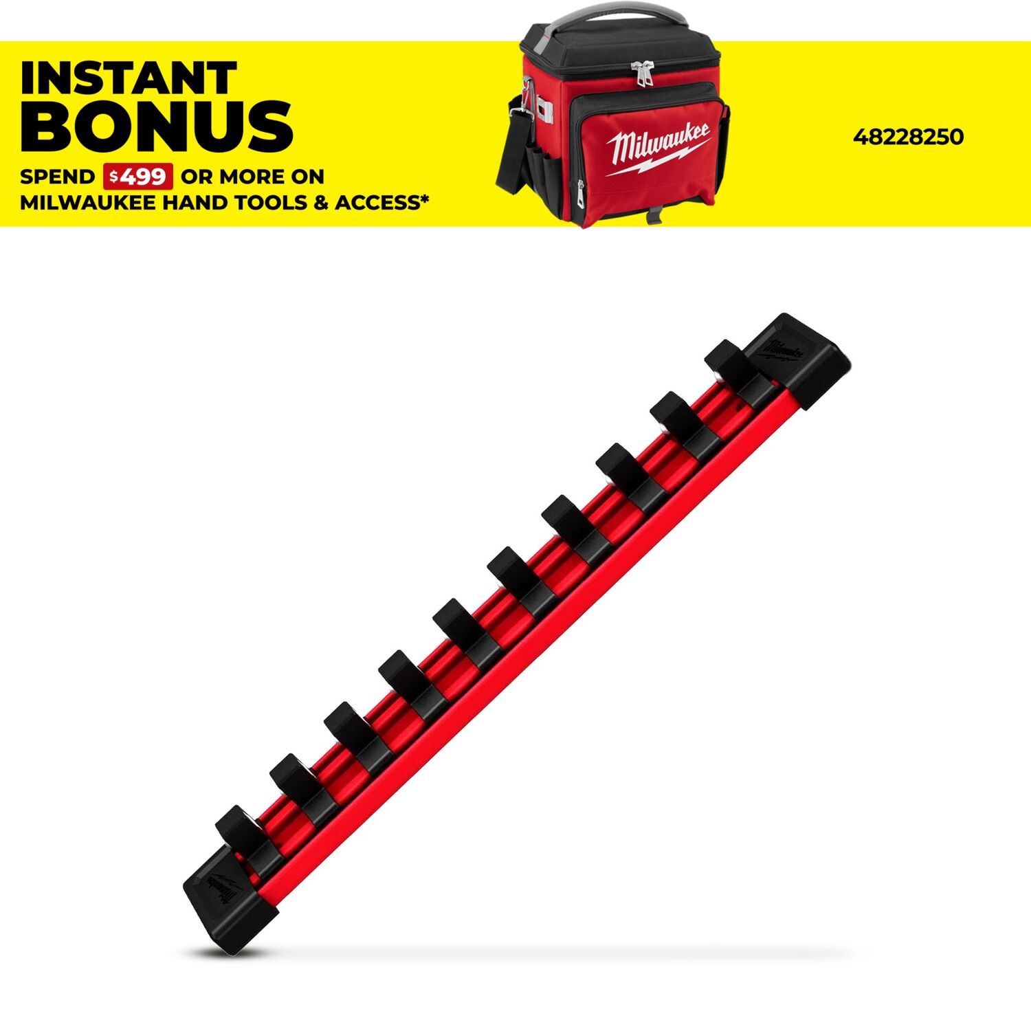 Milwaukee 49666735 3/8" Socket Rail Organiser – image 1