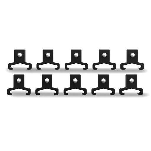 VIM V421 3/8 Inch Socket Rail With 16 Clips - Aluminum Silver Organizer/Holder