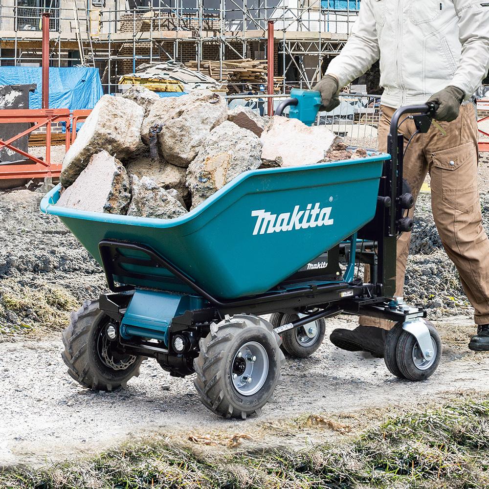 Makita DCU603Z 36V (18V x 2) Liion Cordless Brushless Wheelbarrow with Manual Dump & Bucket