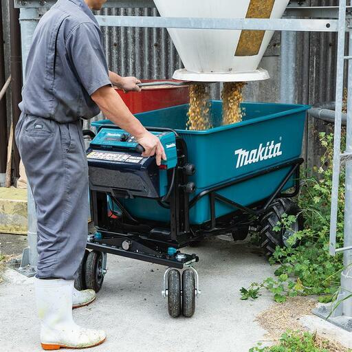 Makita DCU605Z 36V (18V x 2) Li-ion Cordless Brushless Wheelbarrow With Flat Bucket - Skin Only – image 3