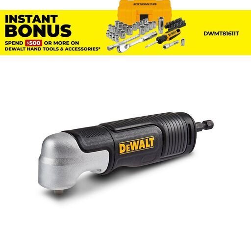 DeWalt DWAMRA14FT 1/4" FLEXTORQ Square Drive Modular Right Angle Attachment