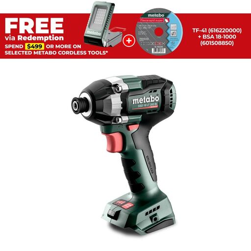 Metabo SSD 18 LT 200 BL (602397850) 18V Li-ion Cordless Brushless 200Nm Impact Driver - Skin Only
