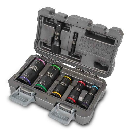 Klein A-66070 7pce Flip Impact Socket Set