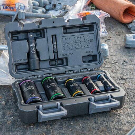 Klein A-66070 7pce Flip Impact Socket Set – image 2