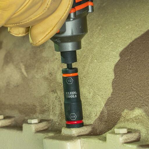 Klein A-66076 9/16" & 1/2" Flip Impact Socket – image 4