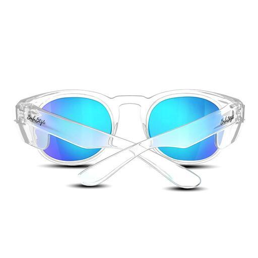 SafeStyle CRCBP100 UV400 Cruisers Clear Frame Mirror Blue Polarised Lens – image 5
