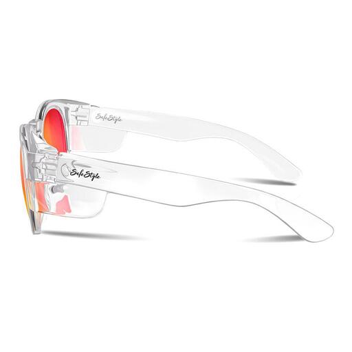 SafeStyle CRCRP100 UV400 Cruisers Clear Frame Reflective Red Polarised Lens – image 4